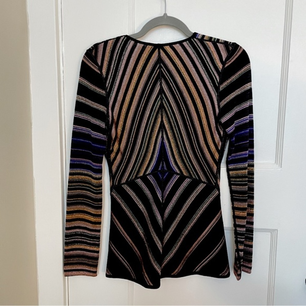 Missoni Multicolor Striped V‑Neck Knit Top - Picture 7 of 15